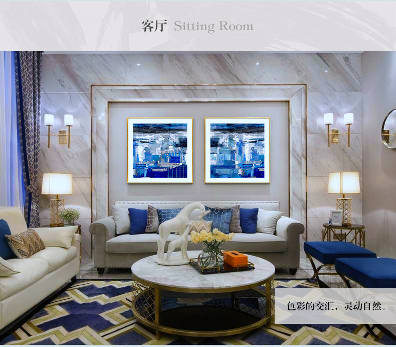 抽象晶瓷工藝畫 客廳裝飾畫 樣板房掛畫 玄關(guān)晶瓷畫 純手繪油畫 凌痕