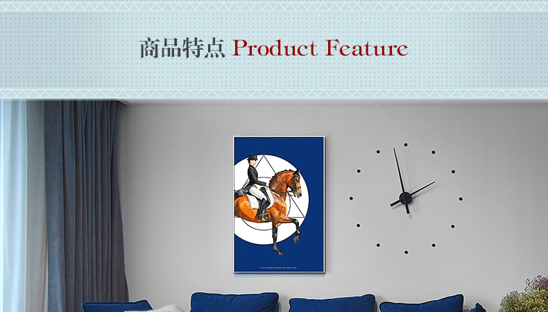 現(xiàn)代簡約客廳裝飾畫 歐式玄關(guān)走廊壁畫 法式晶瓷畫 純手繪油畫 馬背上的女子