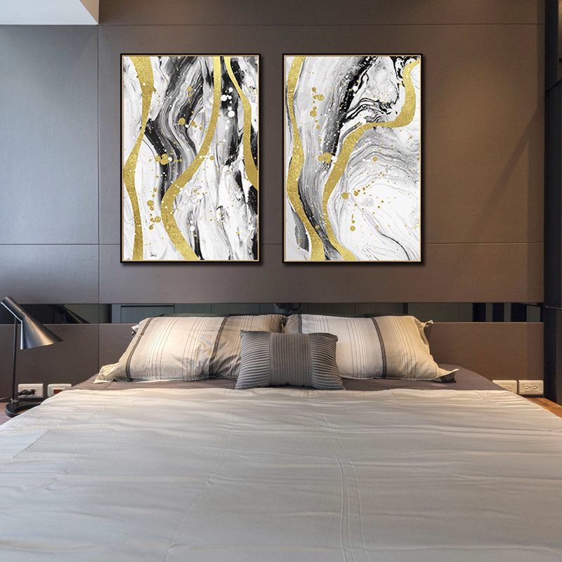 現(xiàn)代簡約抽象裝飾畫 辦公室樣板間沙發(fā)背景墻客廳臥室壁掛畫 晶瓷畫