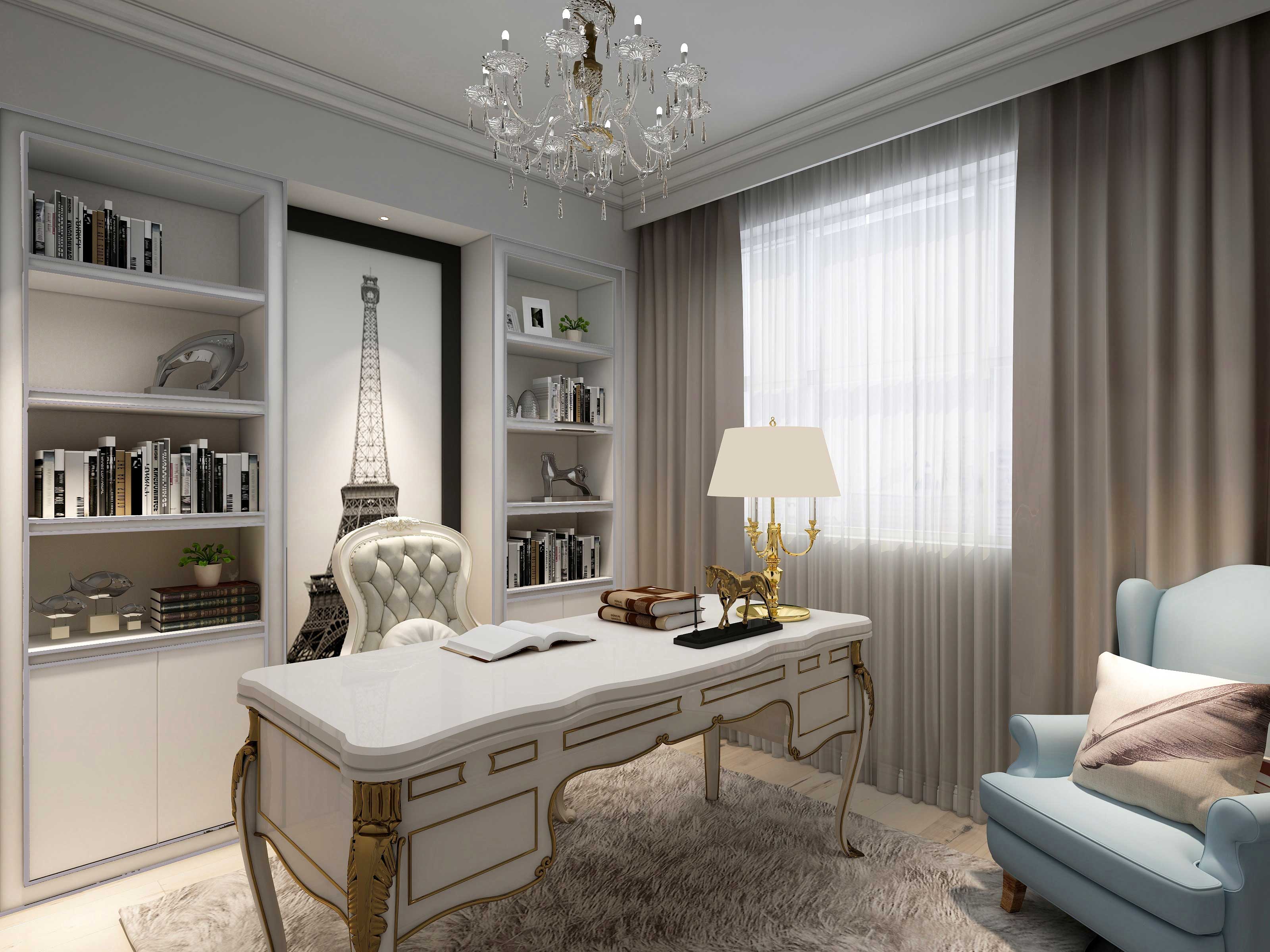 遼陽(yáng)裝飾公司 簡(jiǎn)歐式別墅裝修效果圖賞析