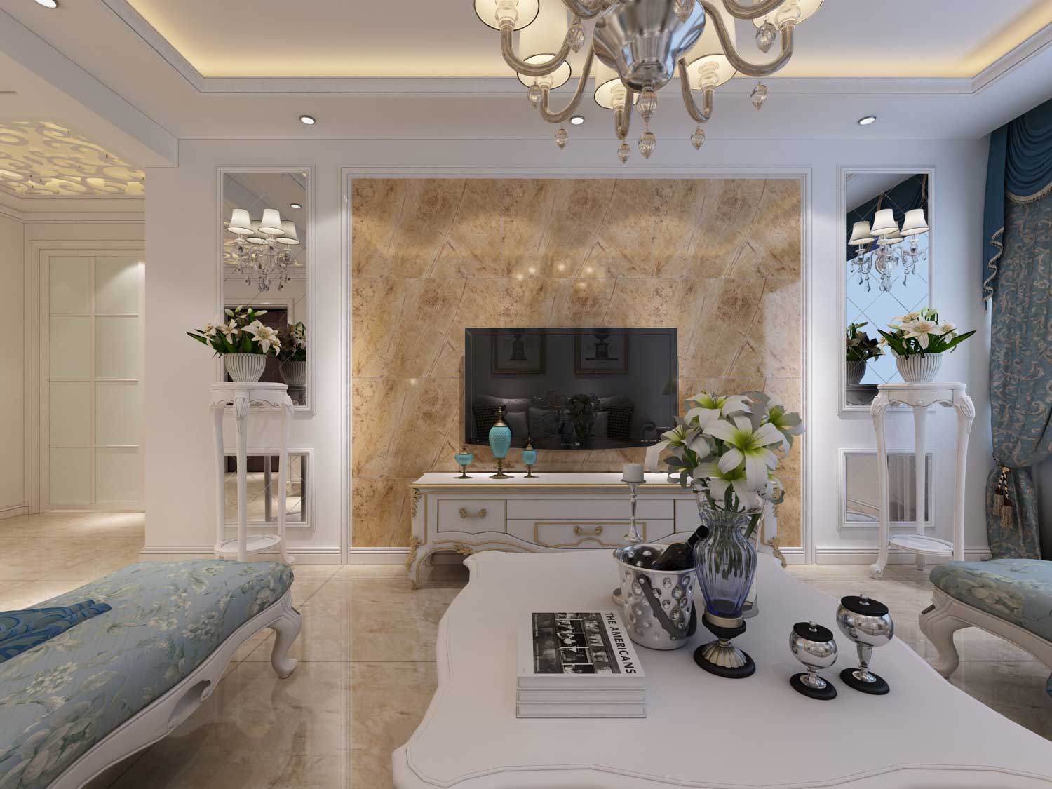 遼陽裝修公司簡歐風格裝修案例欣賞